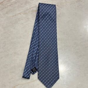 Ike Behar Elegant Blue Patterned Men's Tie